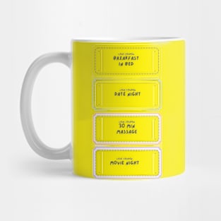 valentines story words Mug